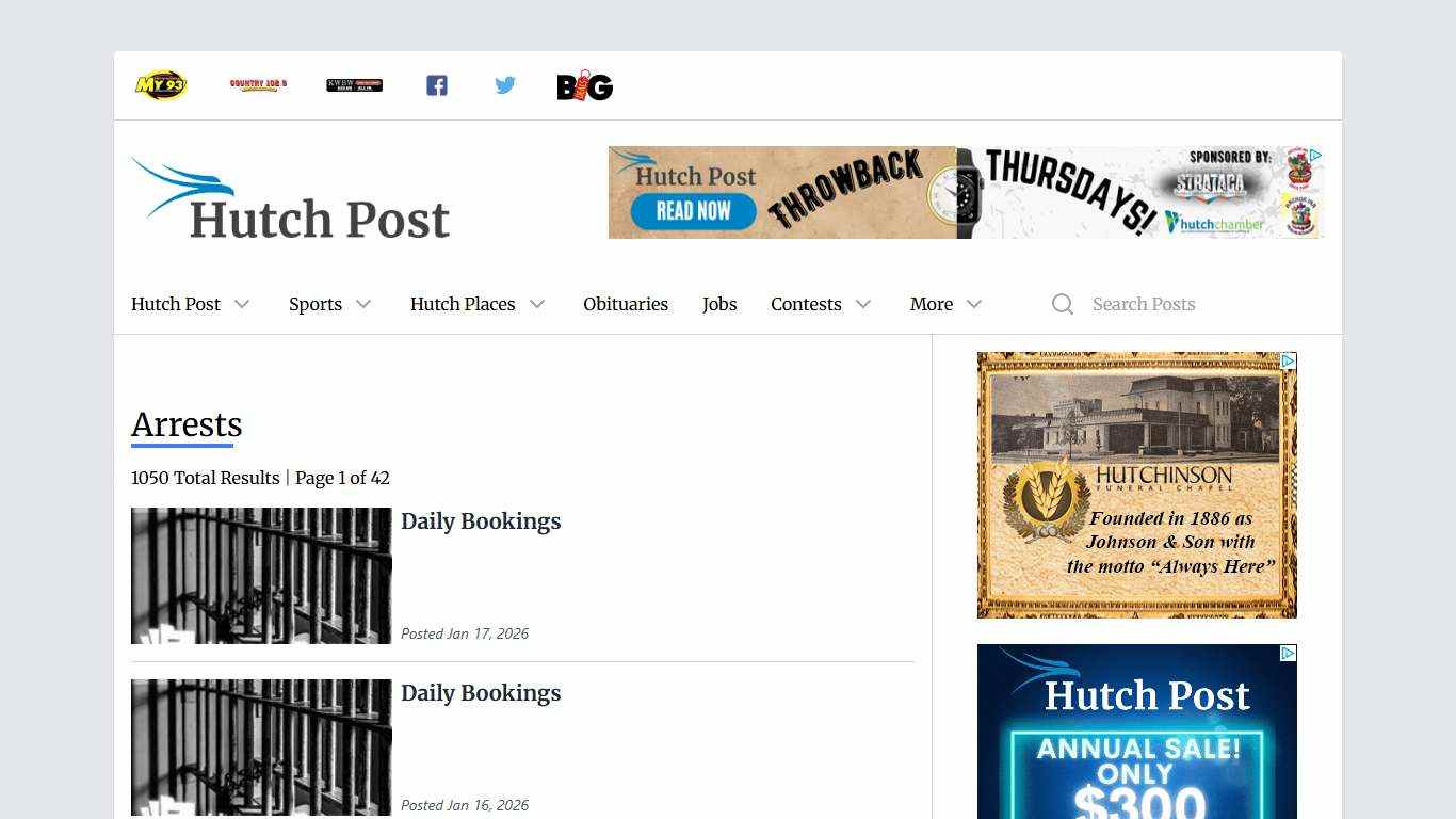 arrests | Hutch Post